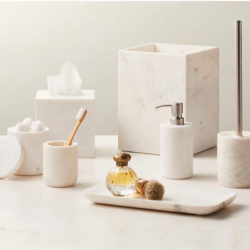 CB2 Marble Tank Tray and Cup